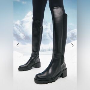 JustFab Ayden Chunky Block Heeled Boot